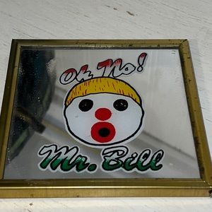 ‘70’s Oh No Mr Bill SNL carnival mirror Saturday night live 4.5” square